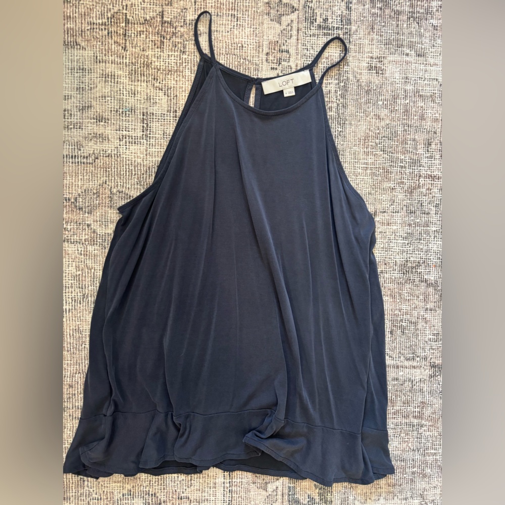 LOFT Charcoal blouse